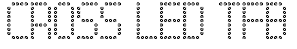 Cross Led TFB font preview
